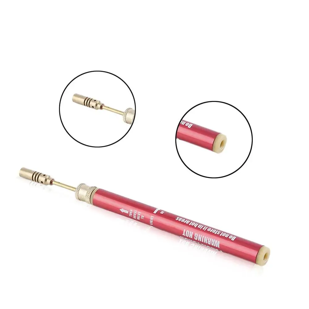 Mini Pink Gas Blow Torch Soldering Solder Iron Cordless Welding Pen Burner Welding Torch Tubane Torch