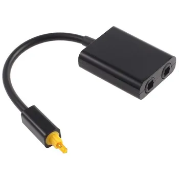 

1 To 2 Splitter Optical Fiber Duplicator Adapter Audio Line For Toslink Digital Audio Cable Optical Converter New 2020