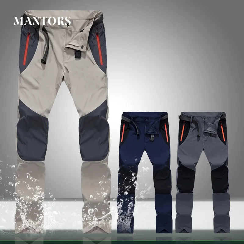 

New Men Cargo Pants Waterproof Breathable Spring Summer Casual Mens Solid Tactical Pants Outdoor Quick Dry Joggers Trousers 2020