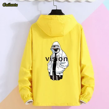 

Guilantu Plus Size 7xl 8xl Loose Hooded Waterproof Jacket Women Spring Summer Casual Basic Jackets Punk Streetwear Coat Female