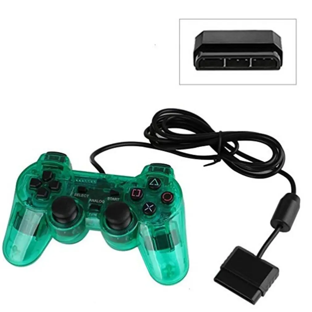 Проводной геймпад для sony PS2 контроллер Джойстик для plasystation 2 полное колебание Shock Joypad проводной контроллер