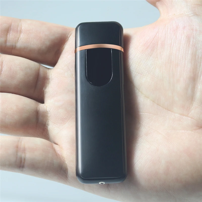 Сенсорный индукционный экран USB ультратонкая электронная зарядка Зажигалка сенсорная ветрозащитная Бездымная сигарета аксессуары