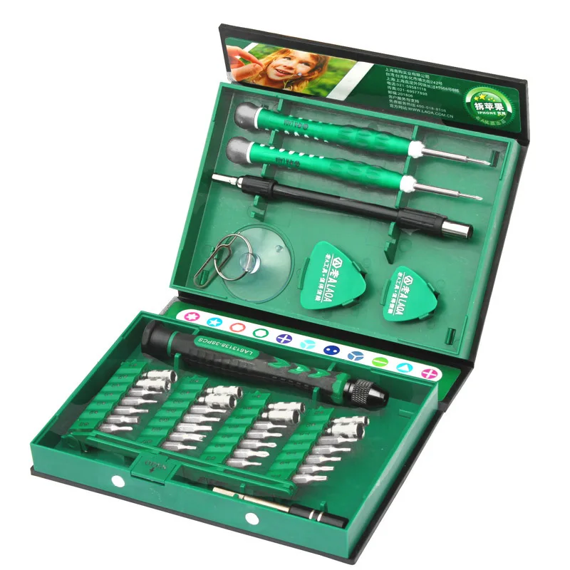 38 in 1 mobile phone repair kit Spudger Pry opening tool screwdriver set for iPhone manual tool kit  hand tools