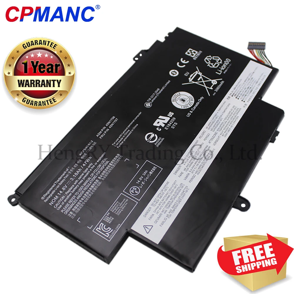 Новый аккумулятор для ноутбука 45N1704 45N1705 45N1706 Аккумулятор 45N1707 Lenovo Yoga S1 12 20COSO5200 20DL