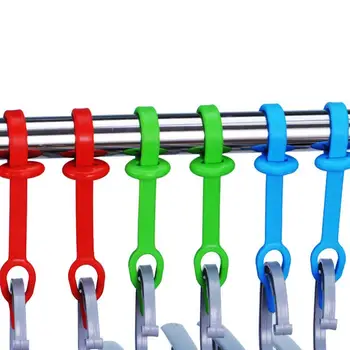 

15pcs Multifunctional Windproof Plastic Coat Hanger Hooks Clothes Drying Rack Non-Slip Fixer Buckle for Bars