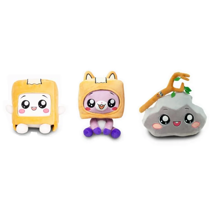 Новинка Съемная мягкая Набивная игрушка Lankybox плюшевые игрушки сидящие Foxy Boxy в