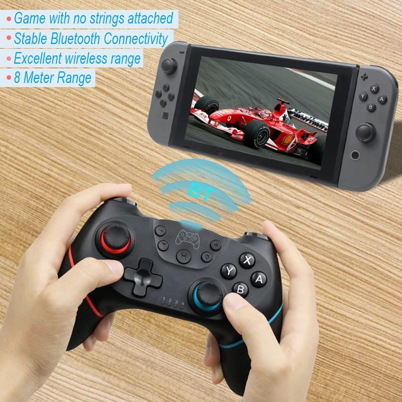 Беспроводной игровой контроллер с Bluetooth джойстик для консоли Nintendo Switch NS Pro
