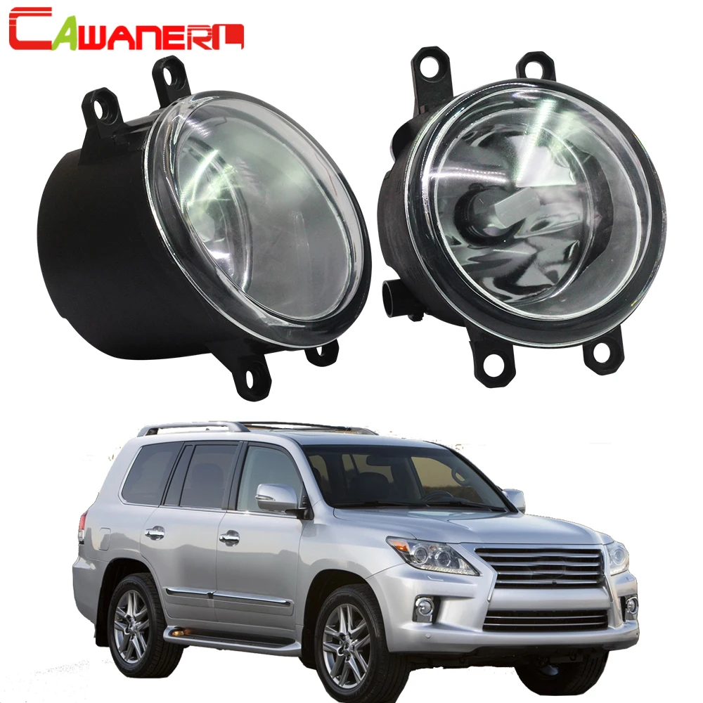 

Cawanerl для Lexus LX570 2008 2009 2010 2011 стайлинга автомобилей туман светильник сборки абажур + H11 светодиодный/галогенные лампы дневные ходовые огни 12V