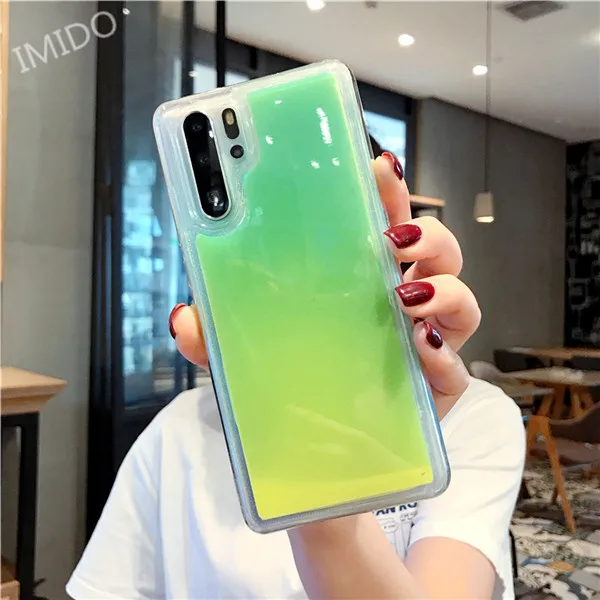 style 1 Светящийся песочник для мобильного телефона huawei P20 P20Lite P20Pro анти-шок и противоударный простой для huawei P30 P30Lite P30Pro Funda - Цвет: style 1