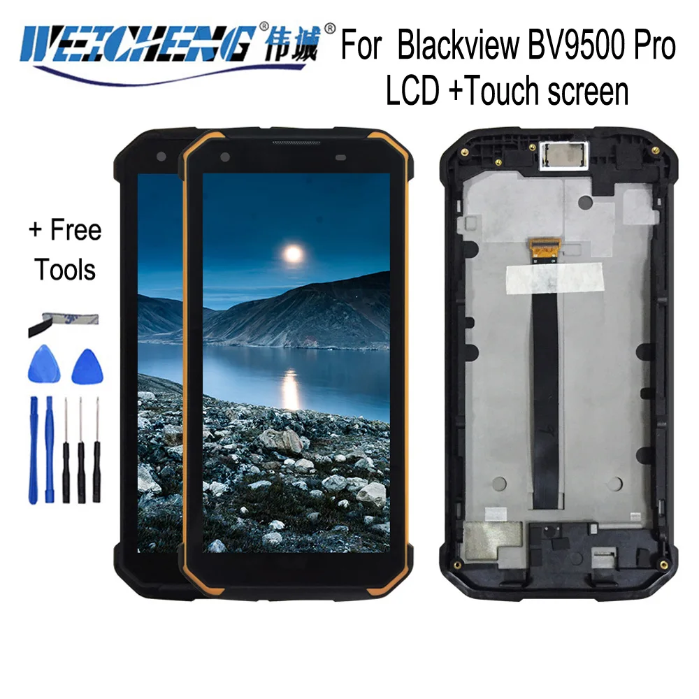 WEICHENG для Blackview BV9500 Pro ЖК-дисплей и инструмент для ремонта сенсорного экрана в сборе запчасти с инструментами для Blackview BV9500