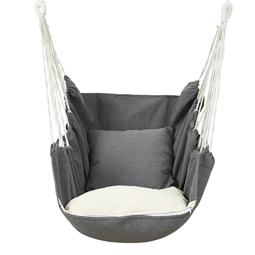 Garden Hang Chair Swinging Indoor Outdoor Furniture Hammock Hanging Rope Chair Swing Chair Seat With 2 Pillows Hammock Camping Garden Hang Chair Swinging Indoor Outdoor Furniture Hammock Hanging Rope Chair Swing Chair Seat With 2 Pillows Hammock Camping