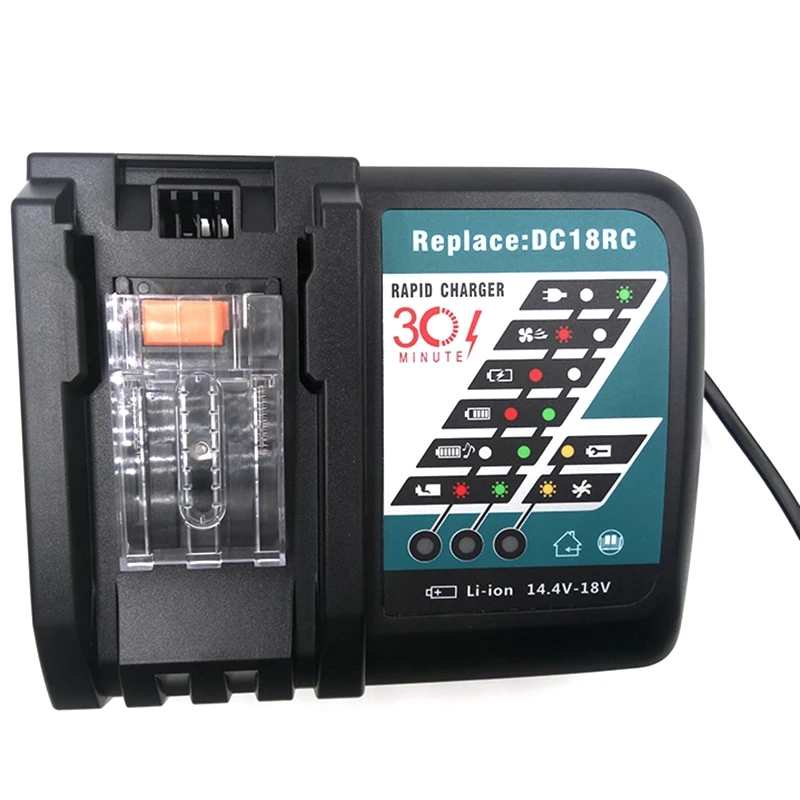14 4 в-18 в 7.0a DC18RC Зарядное устройство для Makita DC18Ra DC18SF двойная быстрая 18V Батарея BL1815
