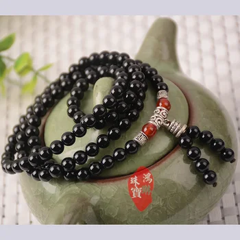 

Natural agate jade beads bracelet jadeite jade prayer rosaries 108 beads bracelets for women men bracelet 925 sterling silver