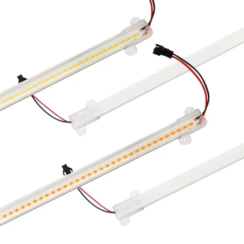 

5PCS 30CM/50CM 7W 2835 LED Rigid Strip Light Clear/Milky White Wall Corner Bar Kitchen Lighting AC220V Night Emergency Lantern