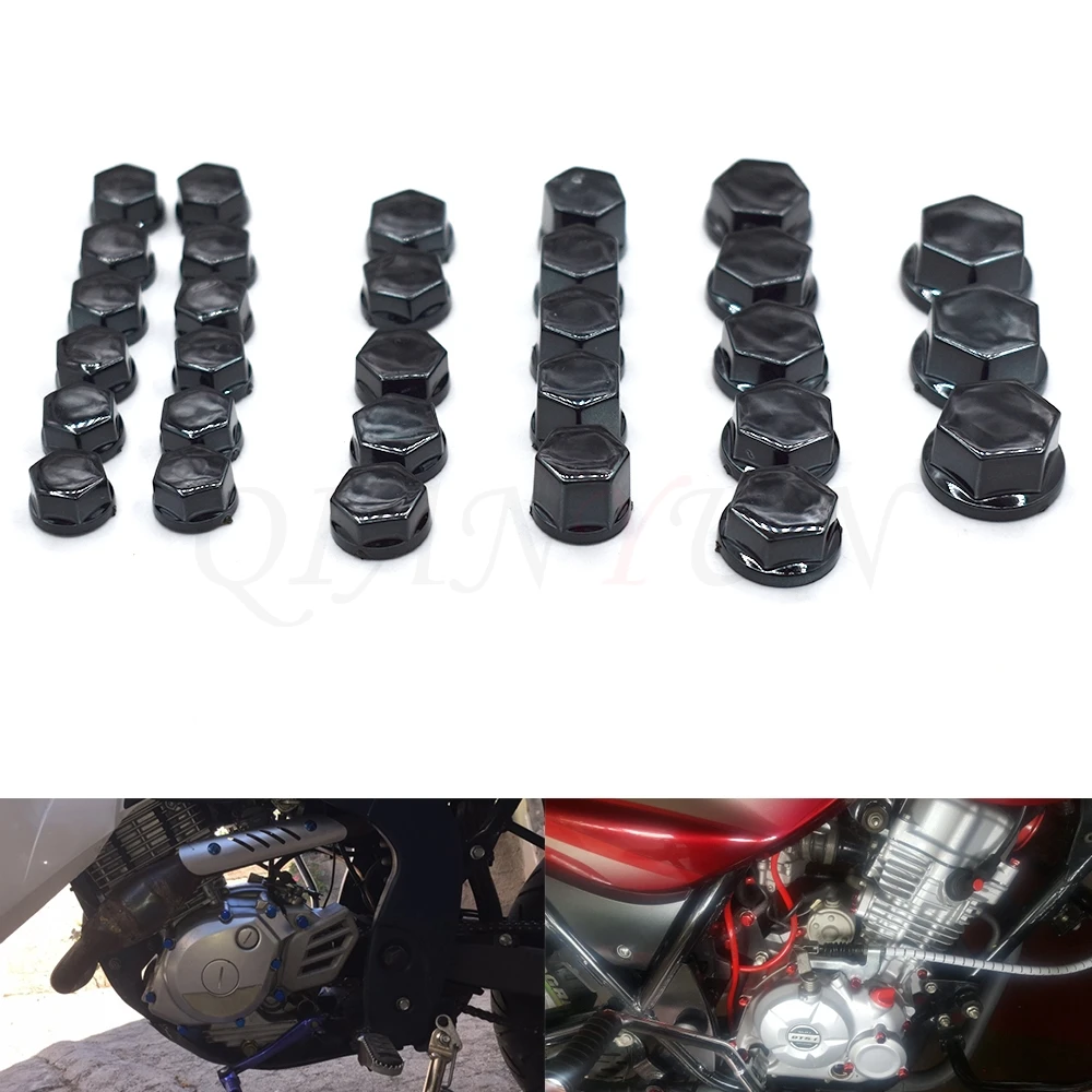 

30PCS motorcycle modeling plating nut decorative screw cap for YAMAHA FZ-09 MT-09 SR FZ6 FAZER FZ6R FZ8 MT-07 FZ-07