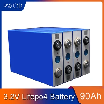 

4PCS 3.2v lifepo4 battery 3.2v 90Ah 105Ah lithium battery large capacity 3C discharge for diy 12V solar energy storage RV EV