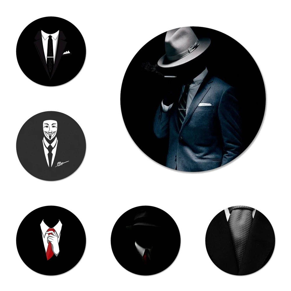 Мужская брошь значок косплея Dark Suit аксессуары для одежды рюкзак украшение