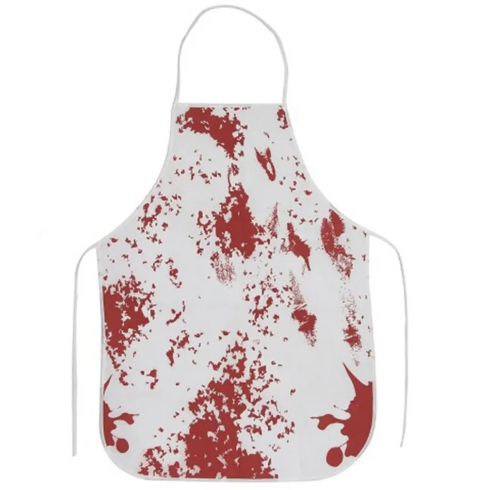 

Funny Design Bloody Apron Halloween Apron Horror Butchers Chef Kitchen Cook Apron for Adult Costume Party
