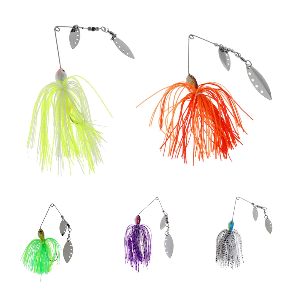 Metal Spinner Bait Fishing Lures Peche Trout Spoon  Spinnerbait Beard Scale Bass Pike Jig Tackle Hooks Sea Fishing Tackles Pesca