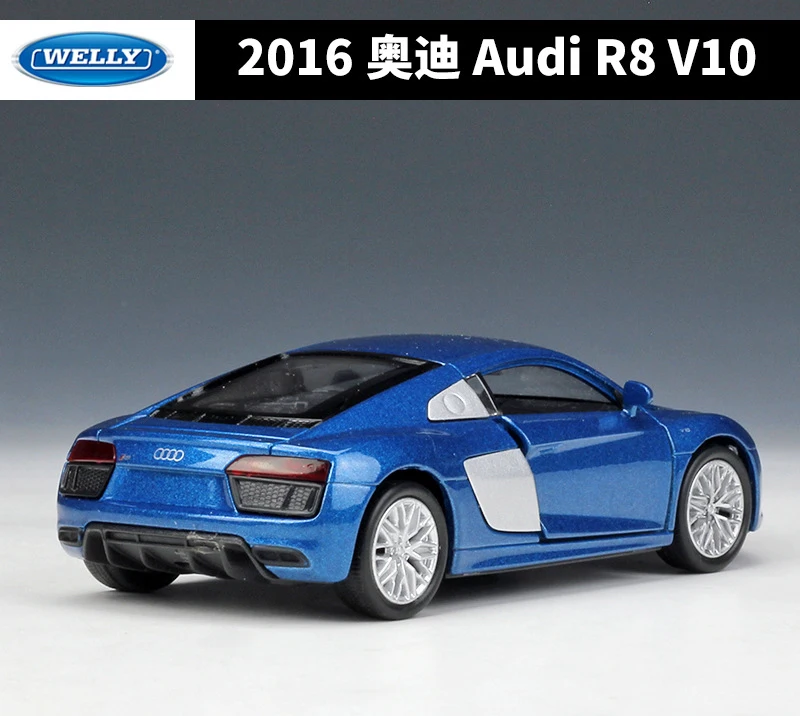 WELLY литая модель автомобиля 1:36 2016 Audi R8 V10 спортивного из металлического сплава