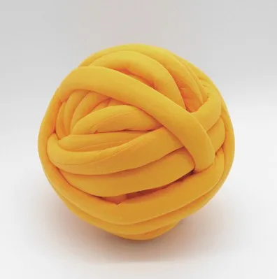 yellow 250 г супер толстые громоздкие толстые пряжи для ручная вязка крючком мягкий большой хлопок DIY Одеяло ПЭТ кровать ровинг прядильная пряжа D720 - Цвет: yellow