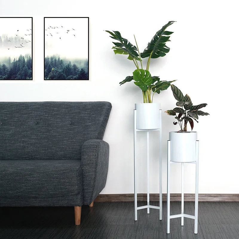 

Floor-Stand European Style Scindapsus Shelf Northern European-Style Iron Art Gold Frame Structure Indoor Simple Household Metal