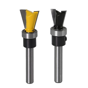 

1/4 Inch X 5/8 Inch 1/4 X 1/2 Inch Carbide Dovetail Joint Router Bit 10 Degree Woodworking Cutter With Bearing Wood Cutting Tool
