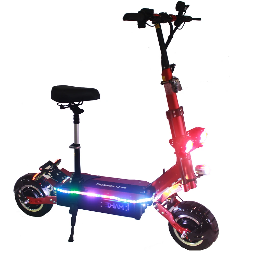 

KK10S MAIKE KK10S 2 Wheel Adult 5000W Daul Motor Foldable Electric Scooters With Seat