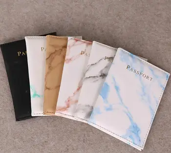 

200pcs/lot Colorful Marble Style Passport Cover Waterproof Passport Holder Travel Cover Case Passport Holder Passport Packet