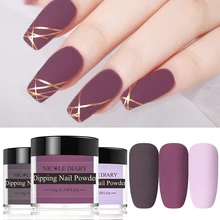 NICOLE дневник матовый погружение Dip ногтей порошок блеск 10 мл дизайн ногтей порошок хром без лампы лечения градиент пигмент украшения