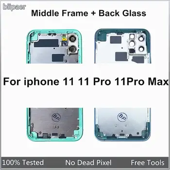 

Back Battery Cover Rear Cover For iPhone11 11Pro 11Pro Max Rear Housing + Middle Frame With Back Glass For iphone11 11ProMax