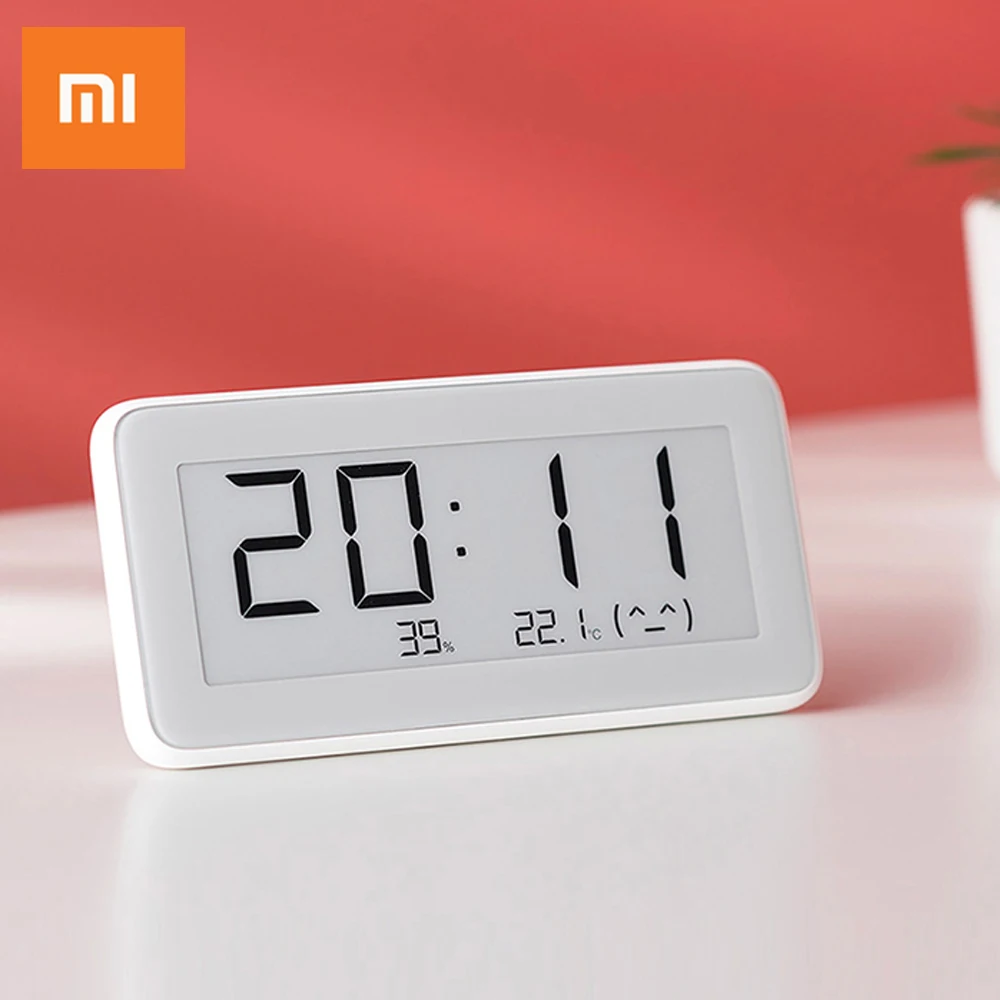 Умные Электронные часы Xiaomi Mija настольные с контролем температуры и влажности