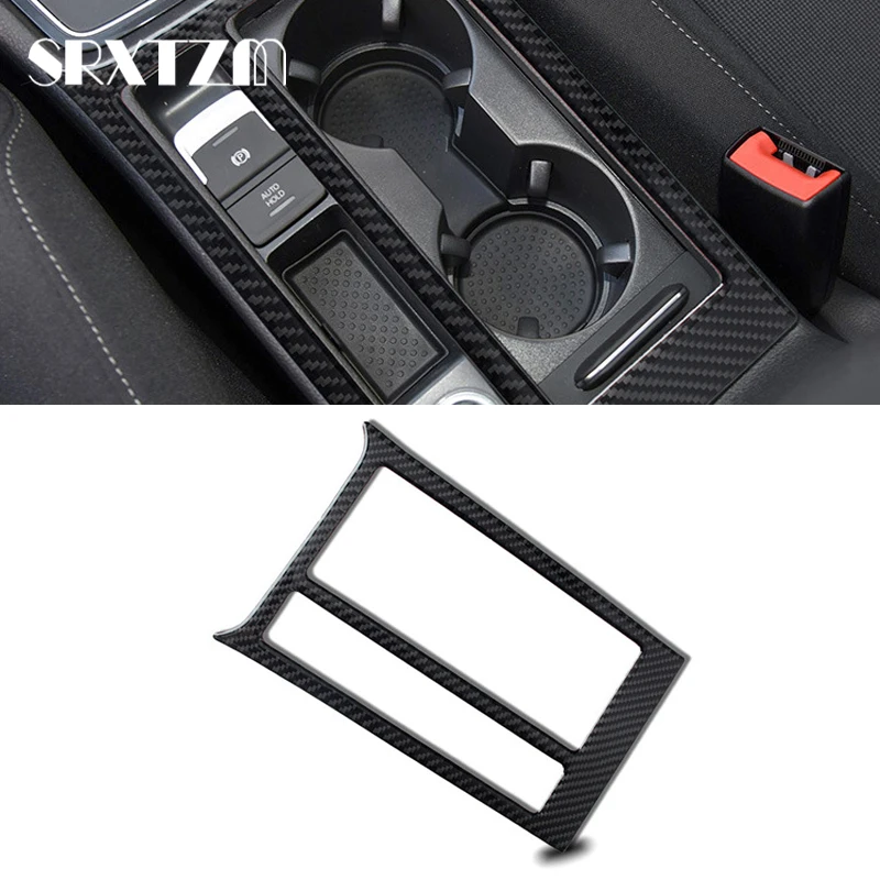 Garniture Fibre Carbone FINMOKAL Pour VW Golf 7 GTI - Porte-gobelet Intérieur Style Sportif