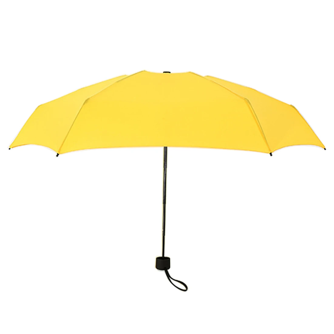 Маленький модный складной зонт дождь женский подарок для мужчин Мини карманный зонтик для девочек анти-УФ водонепроницаемый портативный зонты для путешествий - Цвет: Yellow