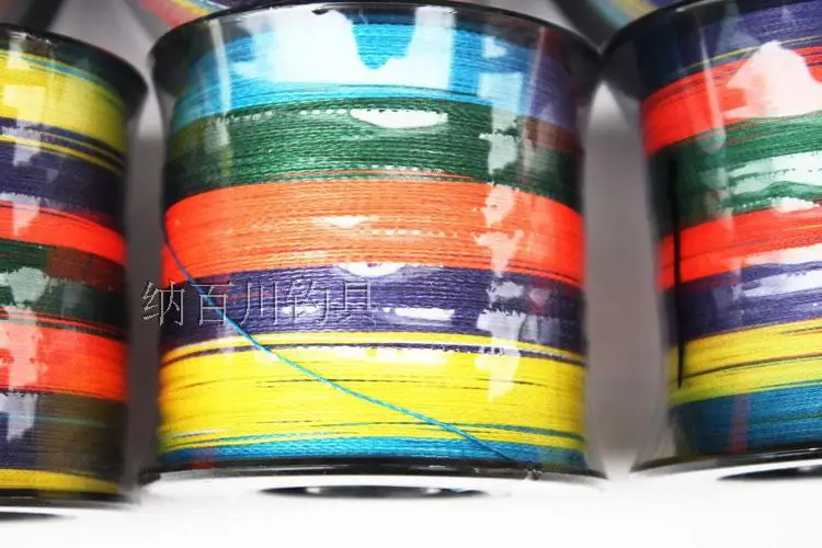 

Import Raw Silk 0.8 ~ 8 #500 M 4 Series Five-color Dyneema Fishing Line Lure PE Line Braided Wire fang yao xian