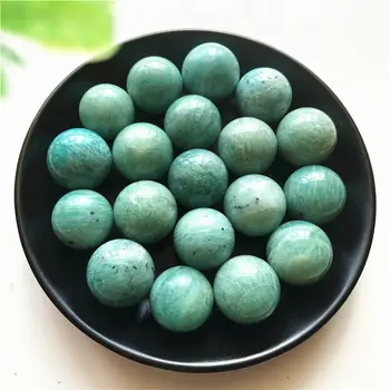 

18-23mm 1 Piece Natural Amazonite Sphere Quartz Crystal Ball Healing Gift Decoration Natural Stones and Minerals