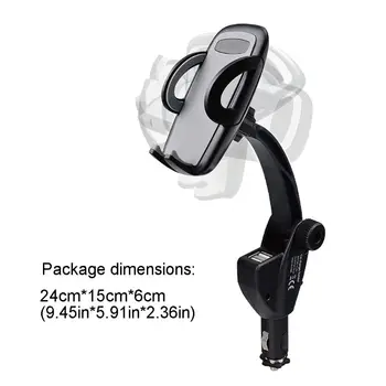 

Dual USB Ports Car Cigarette Lighter Charging Mount Holder for Cell Phone GPS A0NE