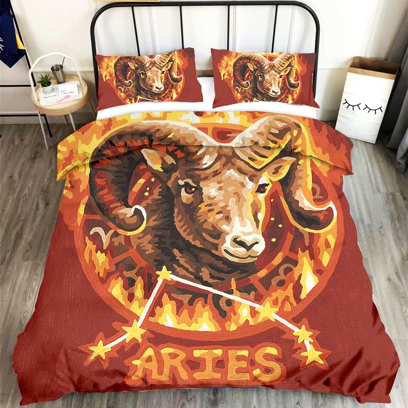 

The Twelve Constellations Bedding Set Duvet Cover Quilt Cover Set Single Queen King Size Bed Decor