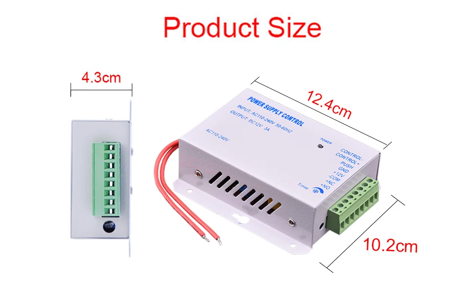 Eseye DC 12V 3A источник питания с контролем доступа AC 110~ 240V Время задержки Макс 15s высокое качество RFID система контроля допуска к двери