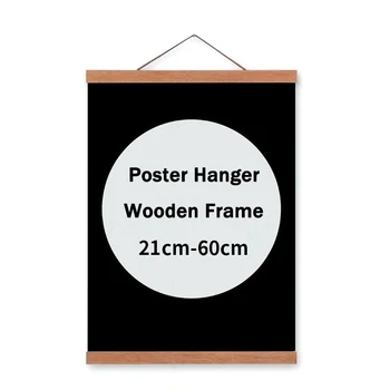 

Reusable Magnetic Canvas Paintings Poster Frame Up&Down Splicing Wooden Paintings Hanger with Magnet Wood Frame Home Decor