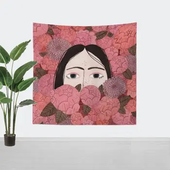 

Natural Forest Girls Ins Background Cloth Wall Hanging Tapestry Rug Yoga Mat Mandala Hippie Decoration Beach Carpet Home Decors