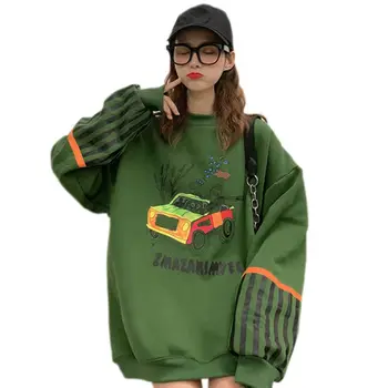 

Women Hoodies Autumn Long Sleeve Cute Print Casual Loose Plus Size Sweatshirts Tops Sweet Pullover Y
