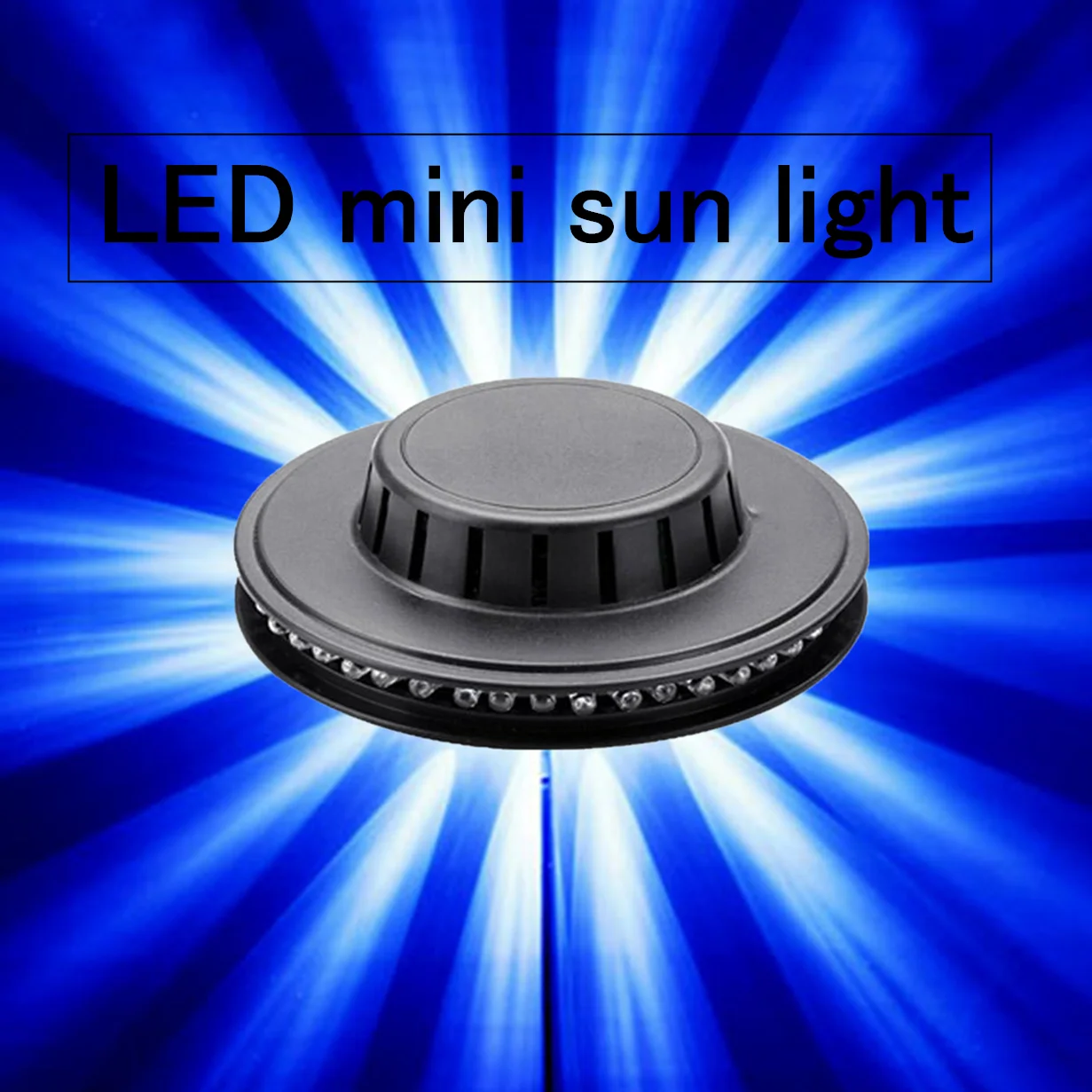 Luces del Escenario LED de Control de Voz Delaman Mini Girasol RGB con Un Efecto de Luz Rotativa for El Disco de La Etap Shwarz 