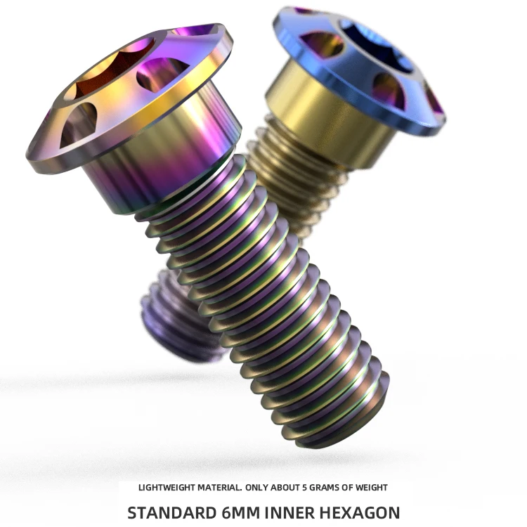 Motorcycle accessories hexagonal screws m8 general titanium alloy screws color personalized car styling motocross spirit beast