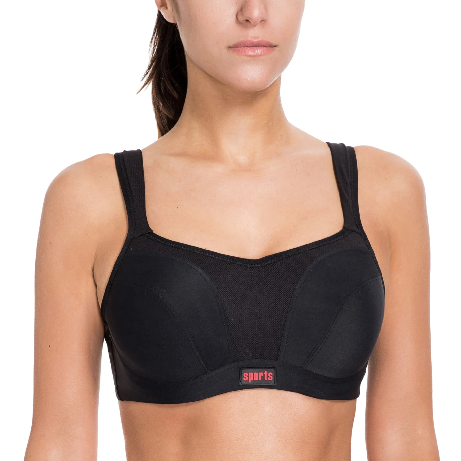 Women's High Impact Underwire Active Bra Full Support Padded Mesh Sports | Спорт и развлечения