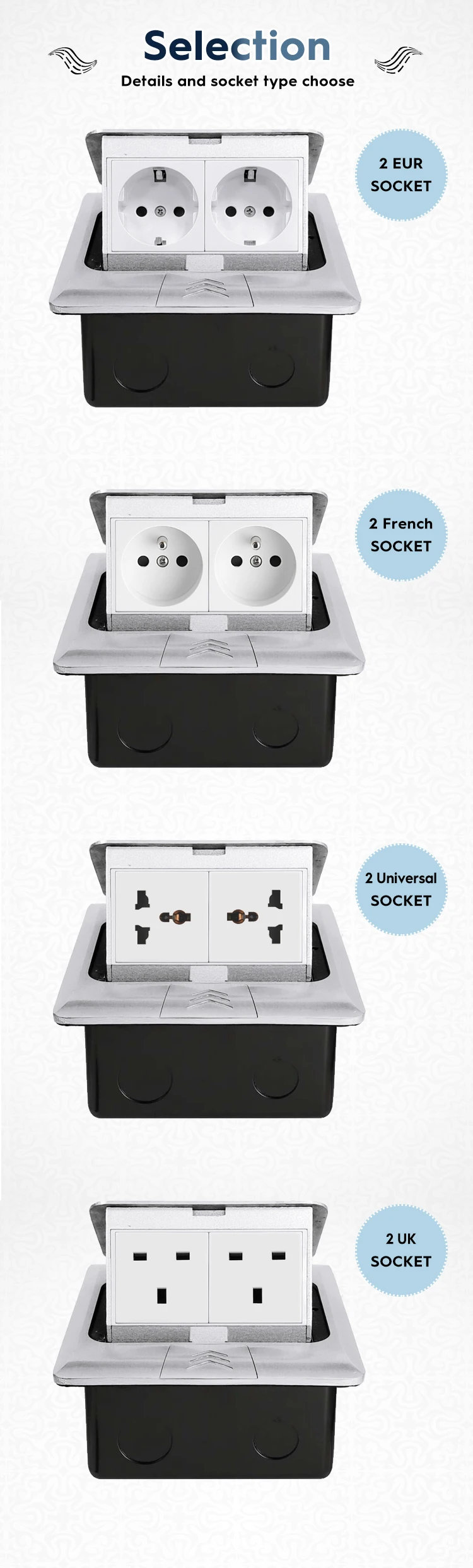 de duas vias com combinação modular