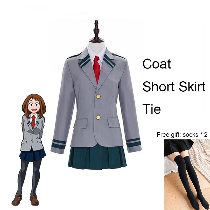 Todoroki Shouto школьная форма Boku no Hero academic карнавальный костюм Ochaco Uraraka летний Школьный