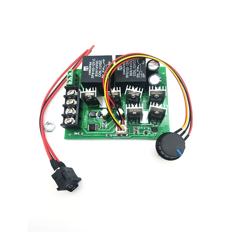 

DC 12V - 48V 60A PWM Motor Speed Controller CW CCW Reversible Switch