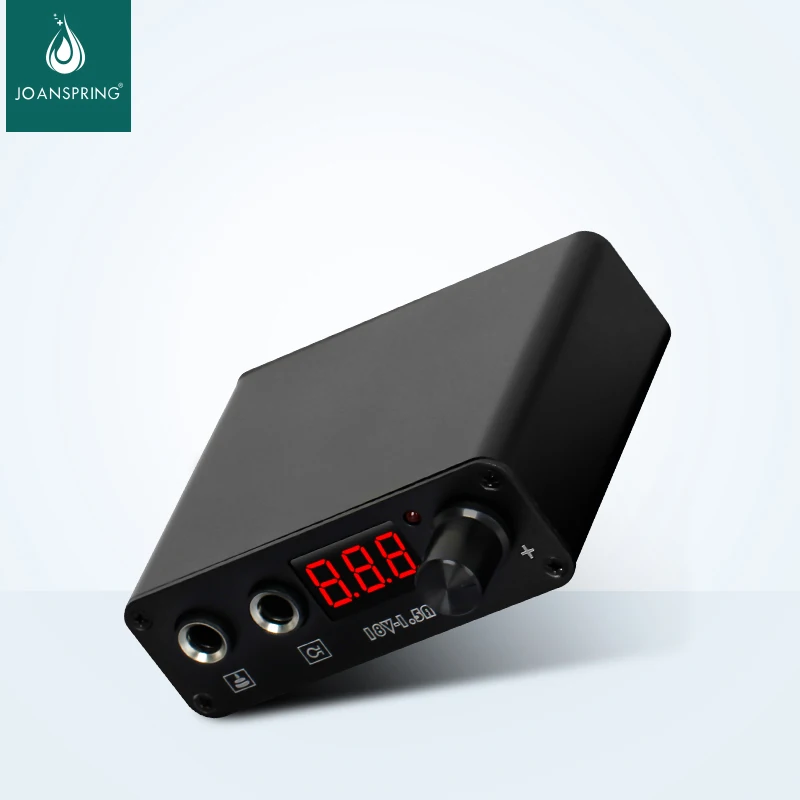 Mini fuente de alimentación cuadrada para tatuaje, pantalla LCD Digital profesional, doble potencia para pistola rotatoria para tatuajes, accesorio de herramienta