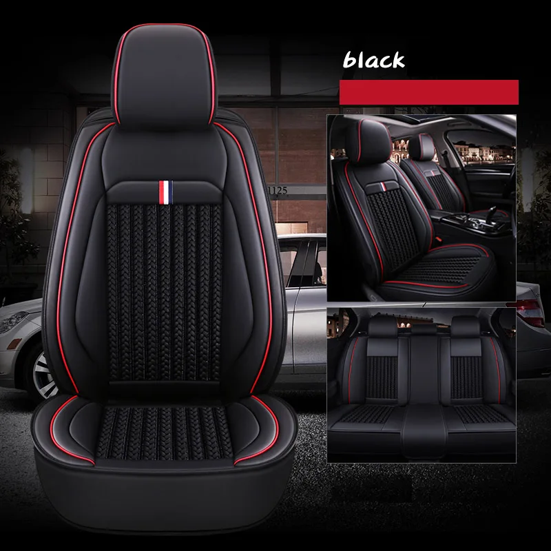 car believe leather car seat cover For chevrolet captiva tahoe cruze 2012 colorado spark 2011 aveo t250 accessories seat covers - Color Name: Color 1